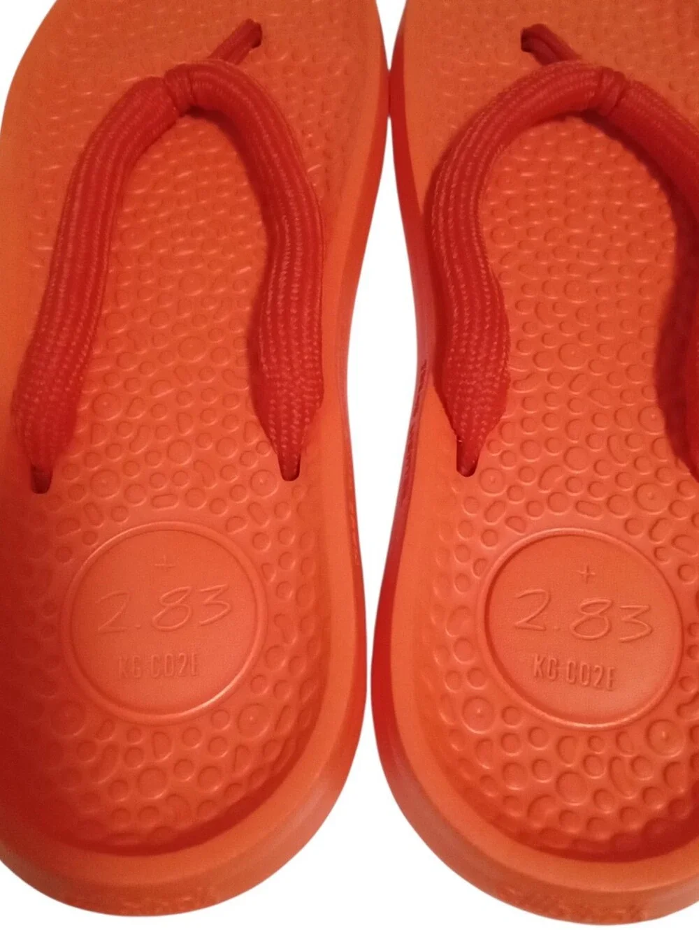 Allbirds Sugar Zeffer 2 Unisex Flip Flop Orange Approx. Size 12 See Measurements